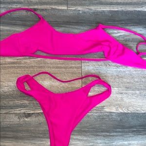 hot pink bikini